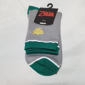 The Legend Of Zelda Anklet Sock Sock Size 9-11
